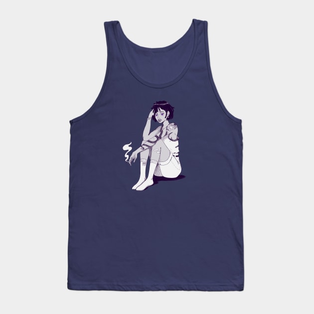 Dreading Monday Tank Top by Yadoking